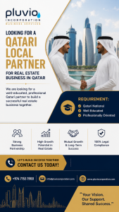 Qatari sponsor services for business setup in Qatar featuring a partnership meeting between a local Qatari sponsor and an entrepreneur with company registration support.